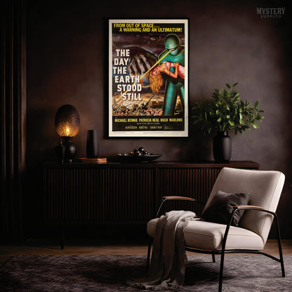The Day the Earth Stood Still 1951 Vintage Science Fiction Movie Poster