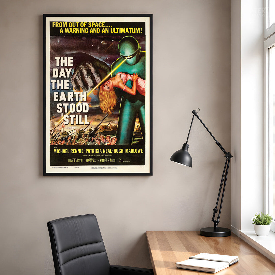 The Day the Earth Stood Still 1951 Vintage Science Fiction Movie Poster