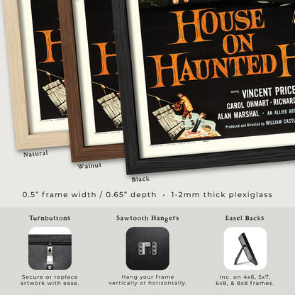 House on Haunted Hill 1959 Vintage Horror Movie Poster