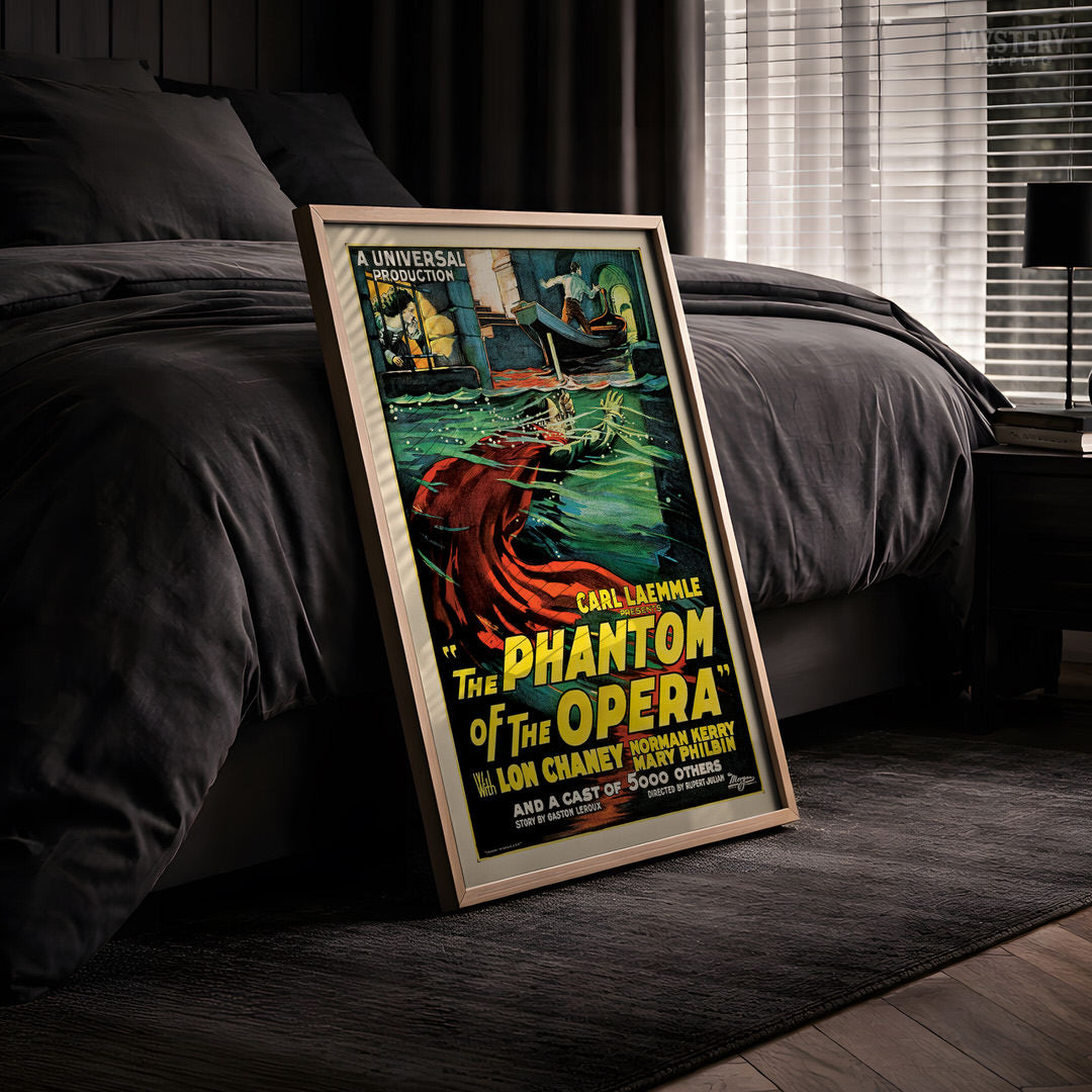 The Phantom of the Opera 1925 Vintage Horror Movie Poster