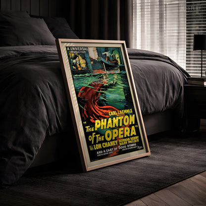The Phantom of the Opera 1925 Vintage Horror Movie Poster