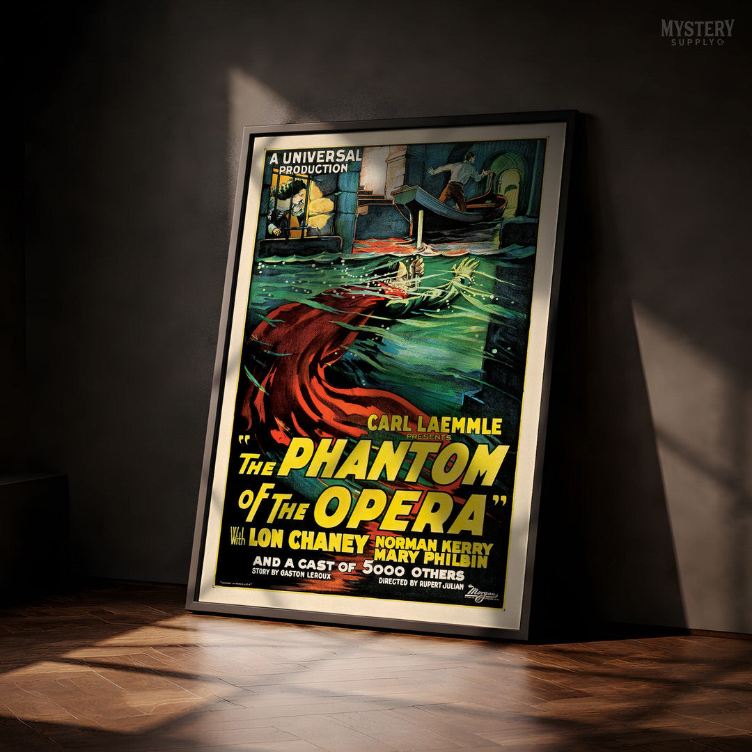 The Phantom of the Opera 1925 Vintage Horror Movie Poster