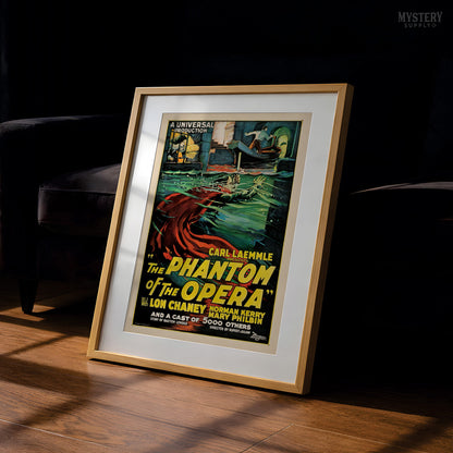 The Phantom of the Opera 1925 Vintage Horror Movie Poster