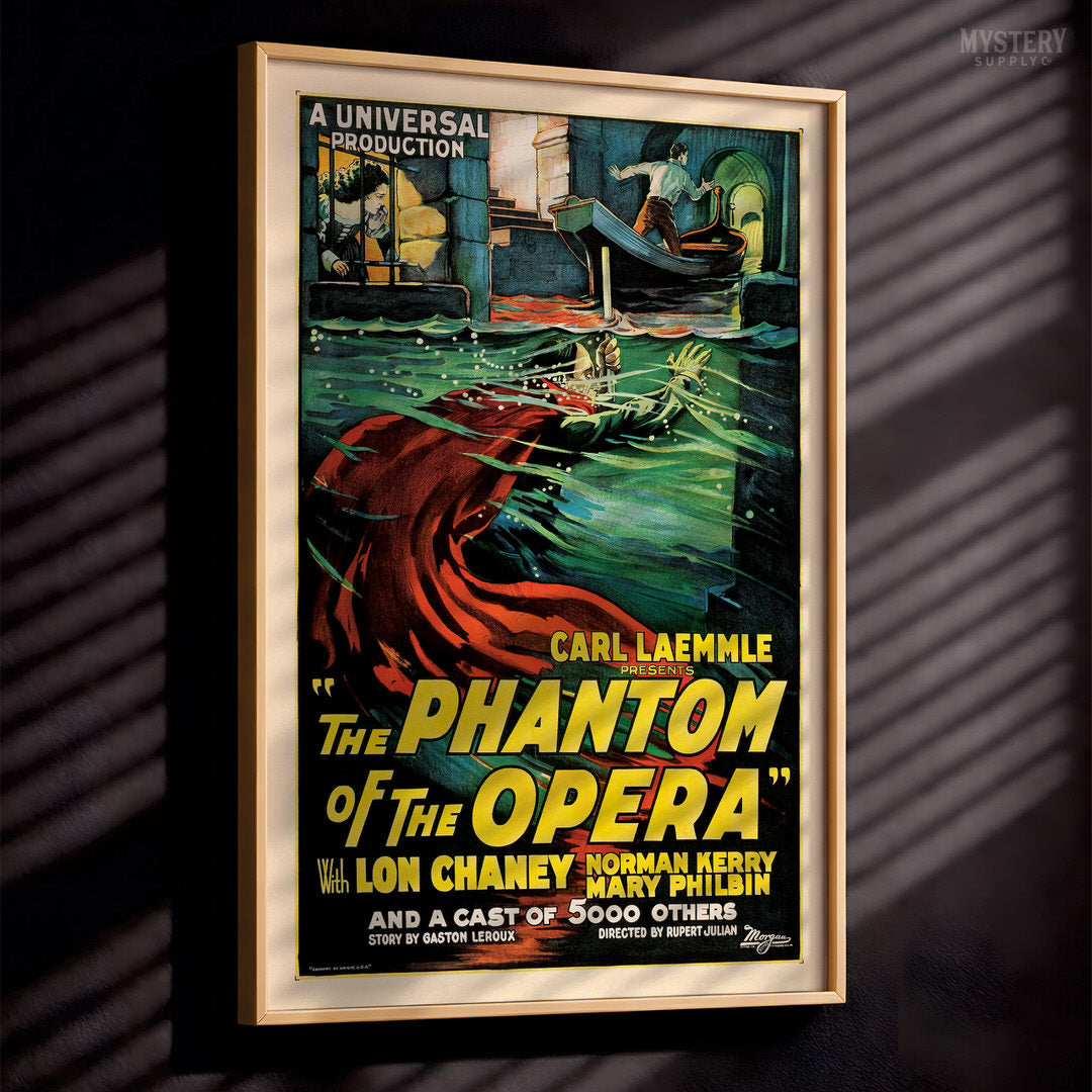 The Phantom of the Opera 1925 Vintage Horror Movie Poster