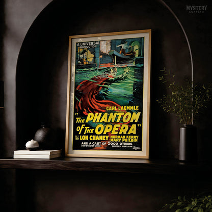 The Phantom of the Opera 1925 Vintage Horror Movie Poster