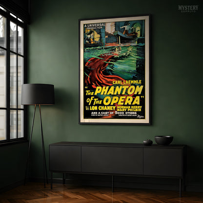 The Phantom of the Opera 1925 Vintage Horror Movie Poster