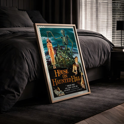 House on Haunted Hill 1959 Vintage Horror Movie Poster