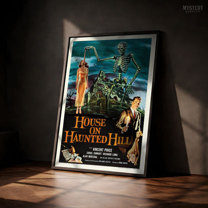 House on Haunted Hill 1959 Vintage Horror Movie Poster