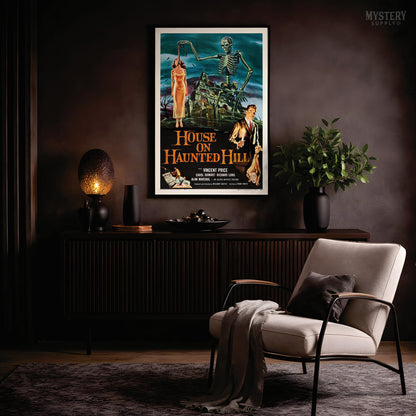House on Haunted Hill 1959 Vintage Horror Movie Poster