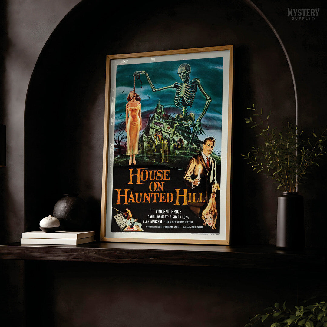 House on Haunted Hill 1959 Vintage Horror Movie Poster