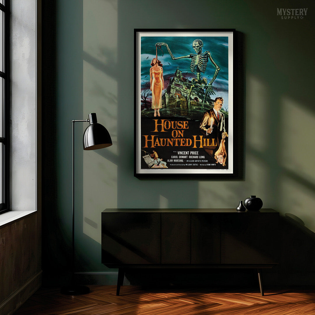 House on Haunted Hill 1959 Vintage Horror Movie Poster