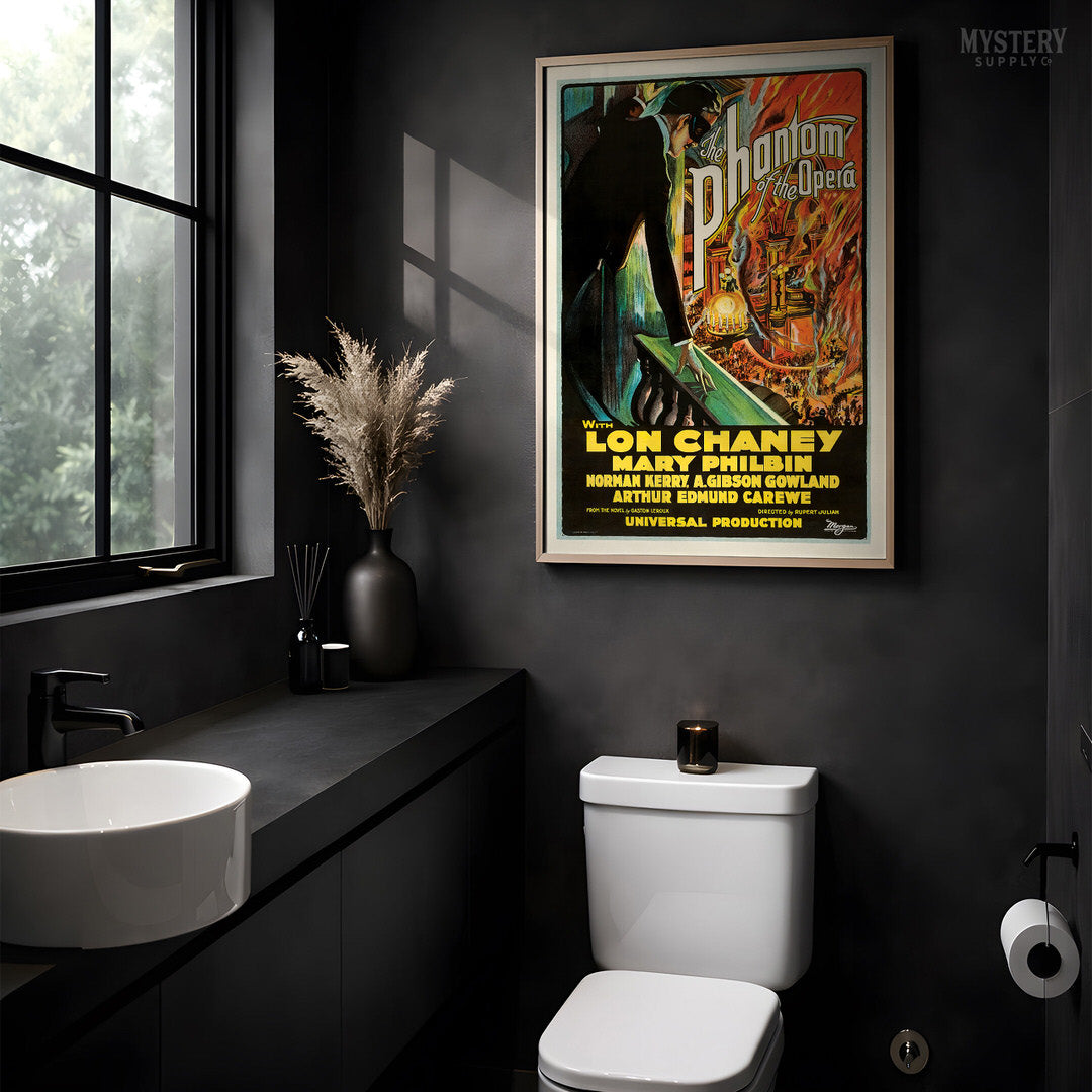 The Phantom of the Opera 1925 Vintage Horror Movie Poster