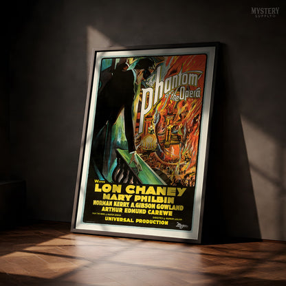 The Phantom of the Opera 1925 Vintage Horror Movie Poster