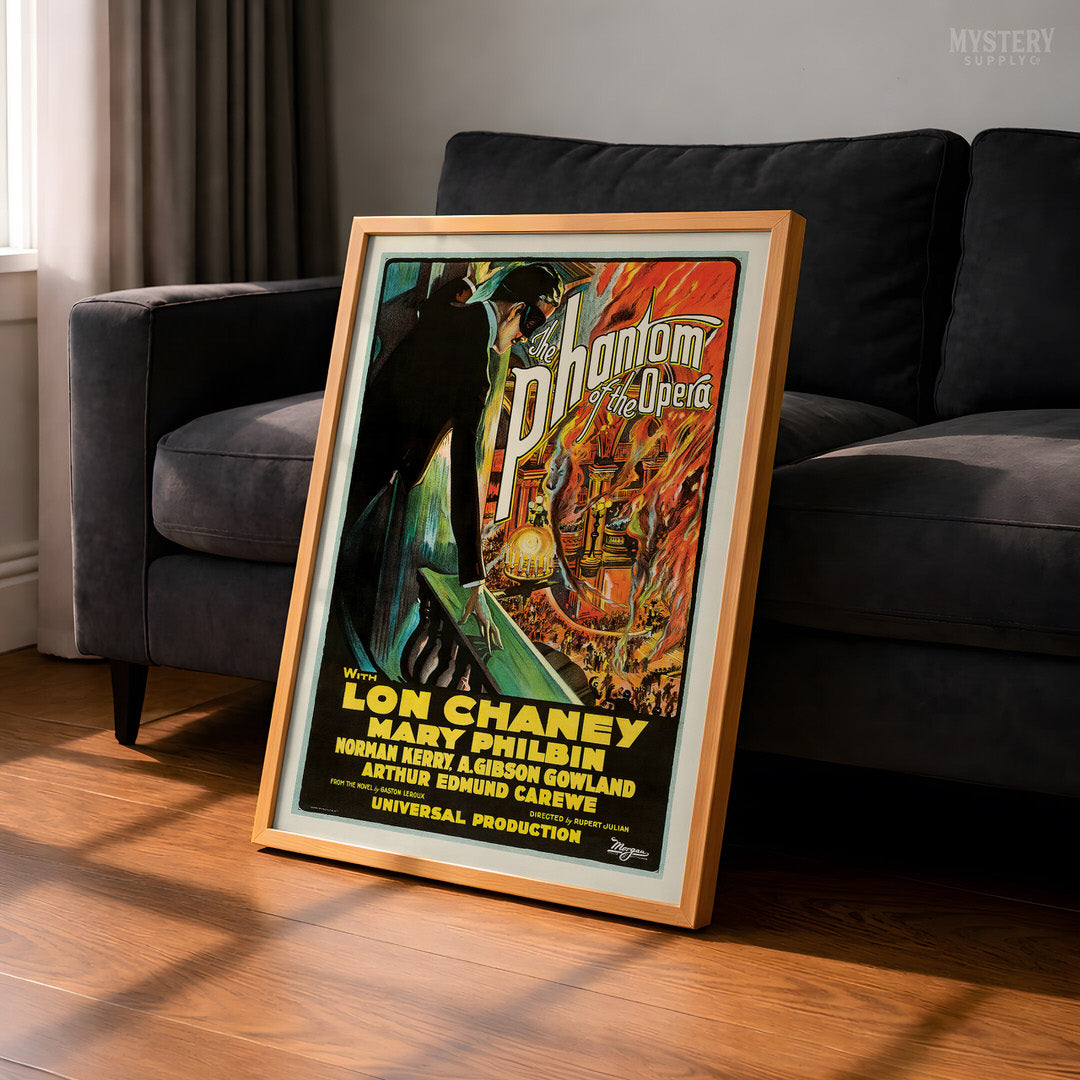 The Phantom of the Opera 1925 Vintage Horror Movie Poster