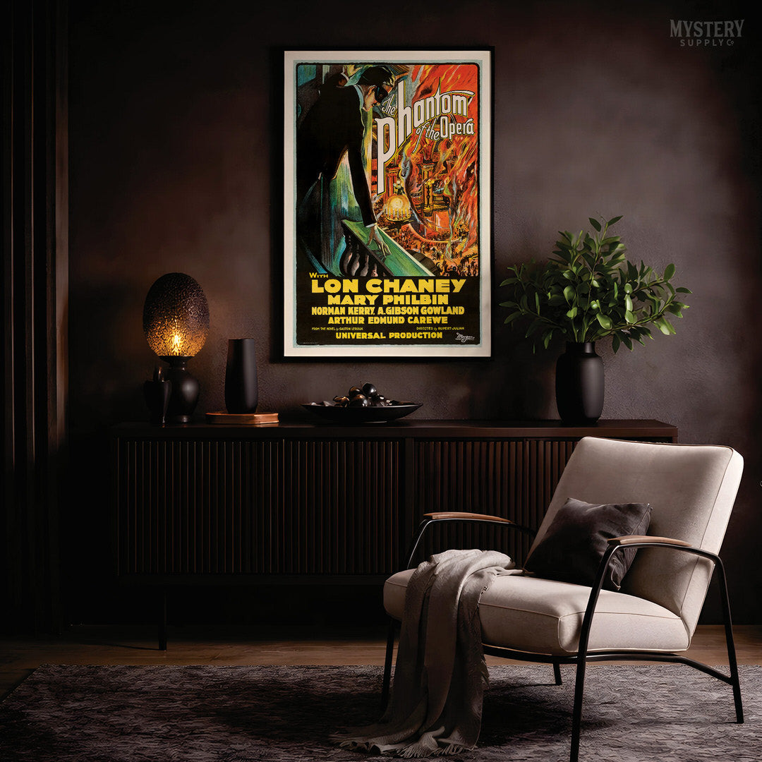 The Phantom of the Opera 1925 Vintage Horror Movie Poster