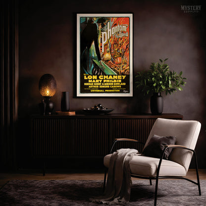 The Phantom of the Opera 1925 Vintage Horror Movie Poster