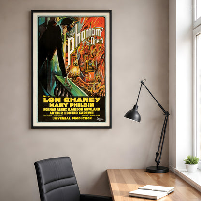 The Phantom of the Opera 1925 Vintage Horror Movie Poster