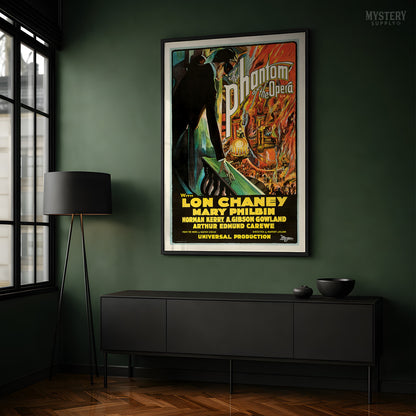 The Phantom of the Opera 1925 Vintage Horror Movie Poster