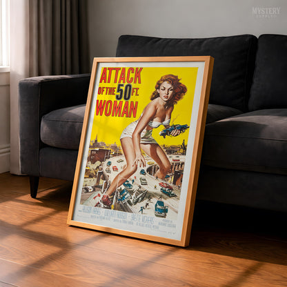Attack of the 50 Foot Woman 1958 Vintage Science Fiction Movie Poster