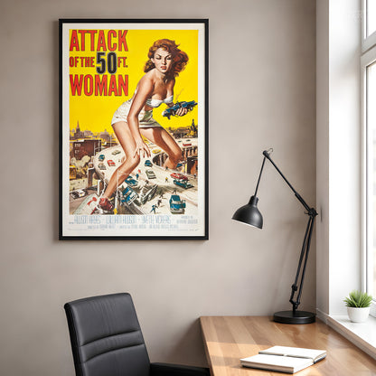 Attack of the 50 Foot Woman 1958 Vintage Science Fiction Movie Poster