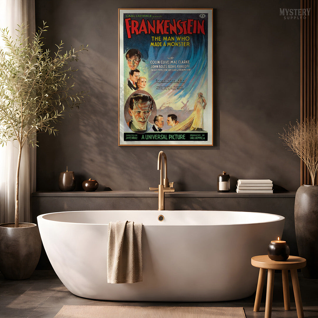 Frankenstein 1931 Vintage Horror Monster Movie Poster