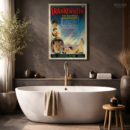 Frankenstein 1931 Vintage Horror Monster Movie Poster