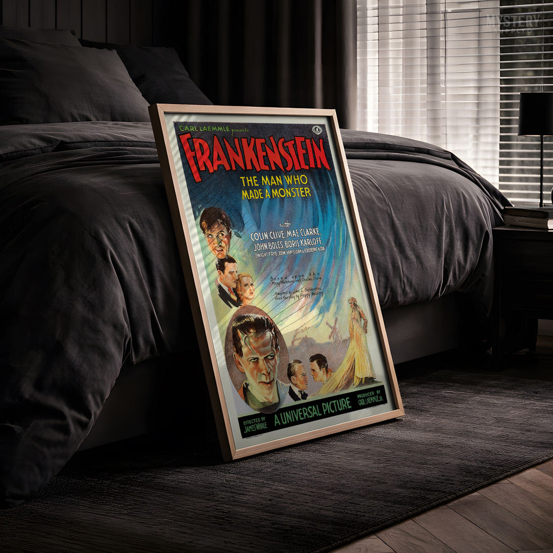 Frankenstein 1931 Vintage Horror Monster Movie Poster