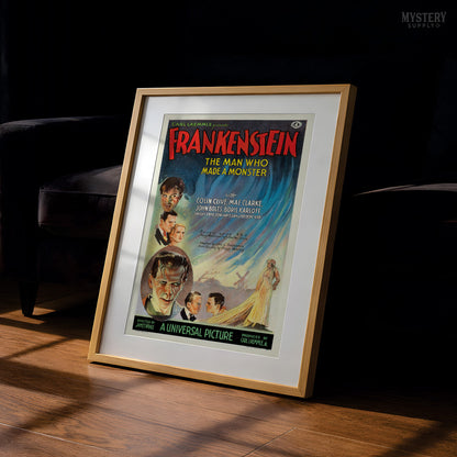 Frankenstein 1931 Vintage Horror Monster Movie Poster
