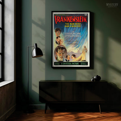 Frankenstein 1931 Vintage Horror Monster Movie Poster