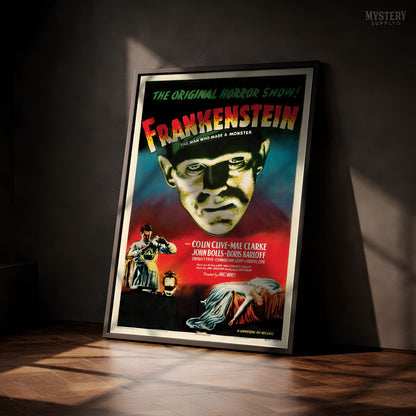 Frankenstein 1947 Vintage Horror Monster Movie Poster