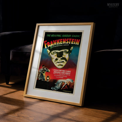 Frankenstein 1947 Vintage Horror Monster Movie Poster