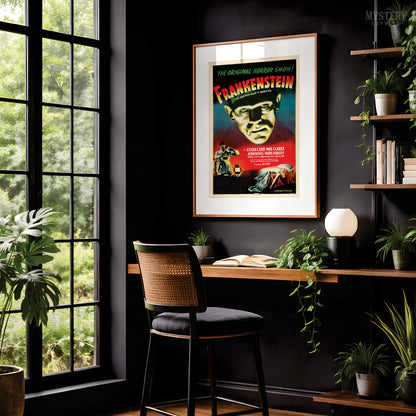 Frankenstein 1947 Vintage Horror Monster Movie Poster