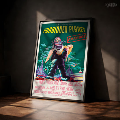 Forbidden Planet 1956 Vintage Science Fiction Movie Poster