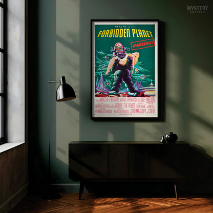 Forbidden Planet 1956 Vintage Science Fiction Movie Poster