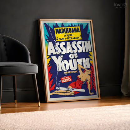 Assassin of Youth 1937 Vintage Exploitation Movie Poster