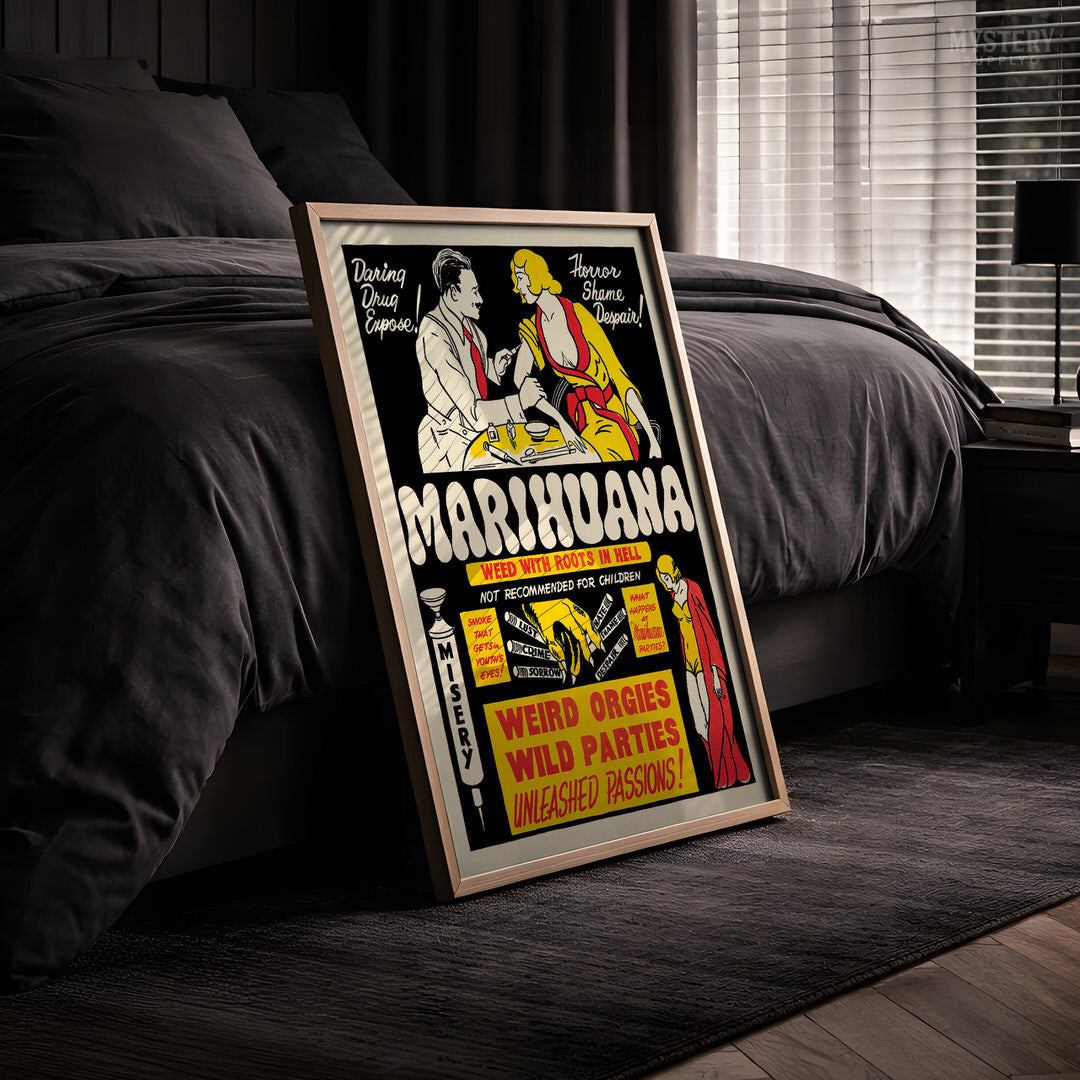 Marihuana 1936 Vintage Exploitation Movie Poster