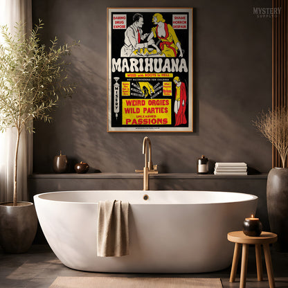 Marihuana 1936 Vintage Marijuana (Alternate) Exploitation Movie Poster