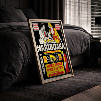 Marihuana 1936 Vintage Marijuana (Alternate) Exploitation Movie Poster