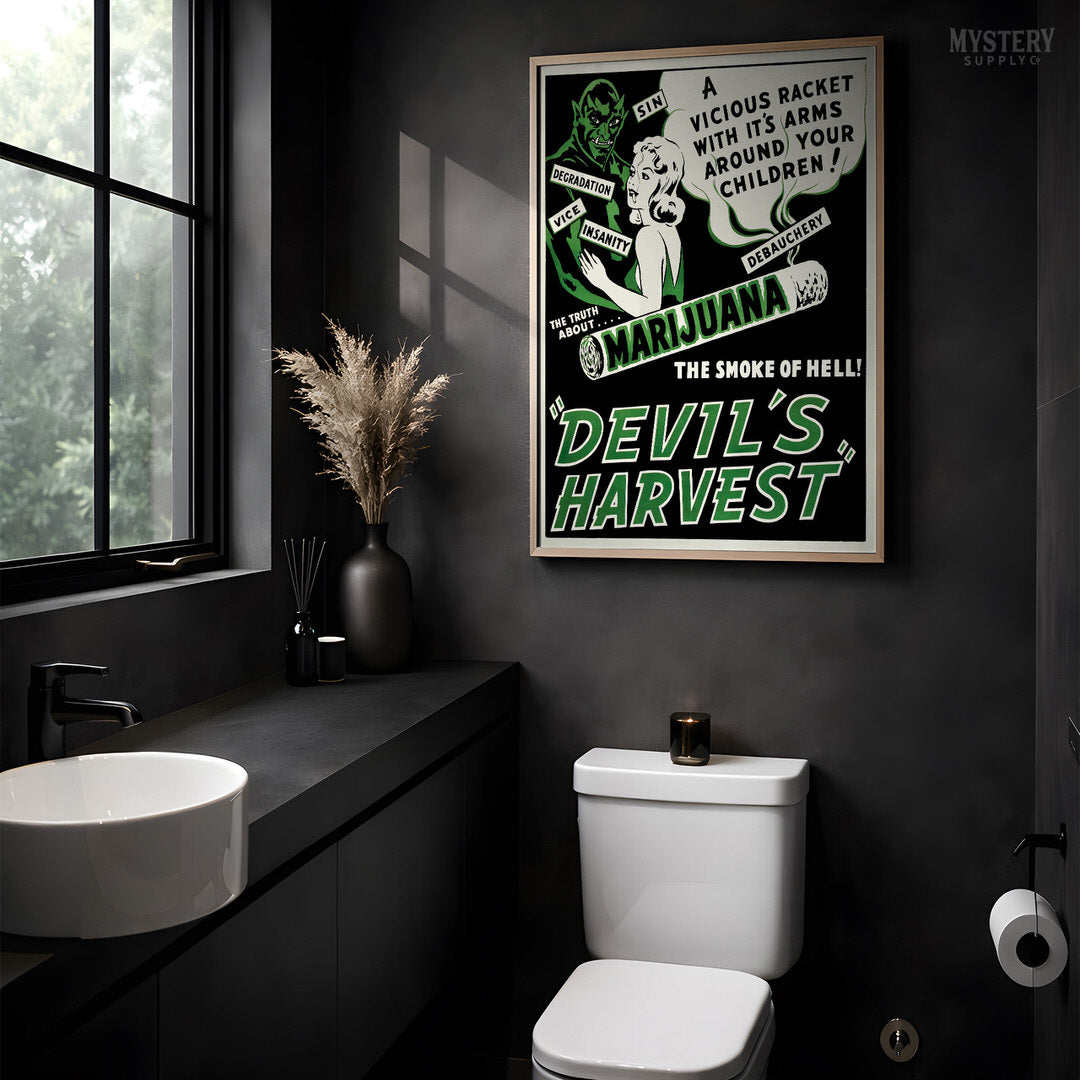 Devil's Harvest 1942 Vintage Exploitation Movie Poster