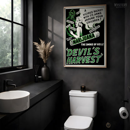 Devil's Harvest 1942 Vintage Exploitation Movie Poster