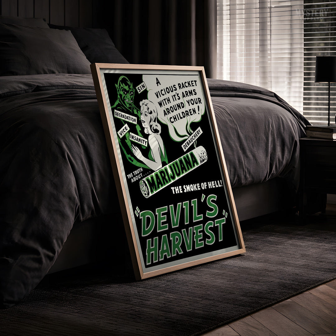 Devil's Harvest 1942 Vintage Exploitation Movie Poster