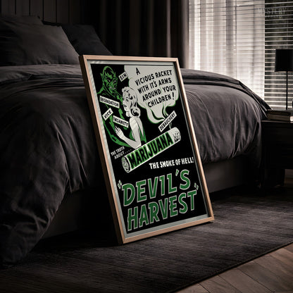 Devil's Harvest 1942 Vintage Exploitation Movie Poster