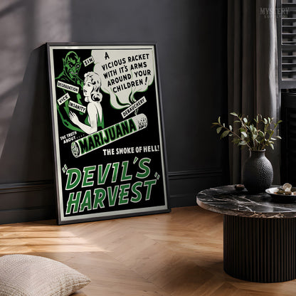 Devil's Harvest 1942 Vintage Exploitation Movie Poster