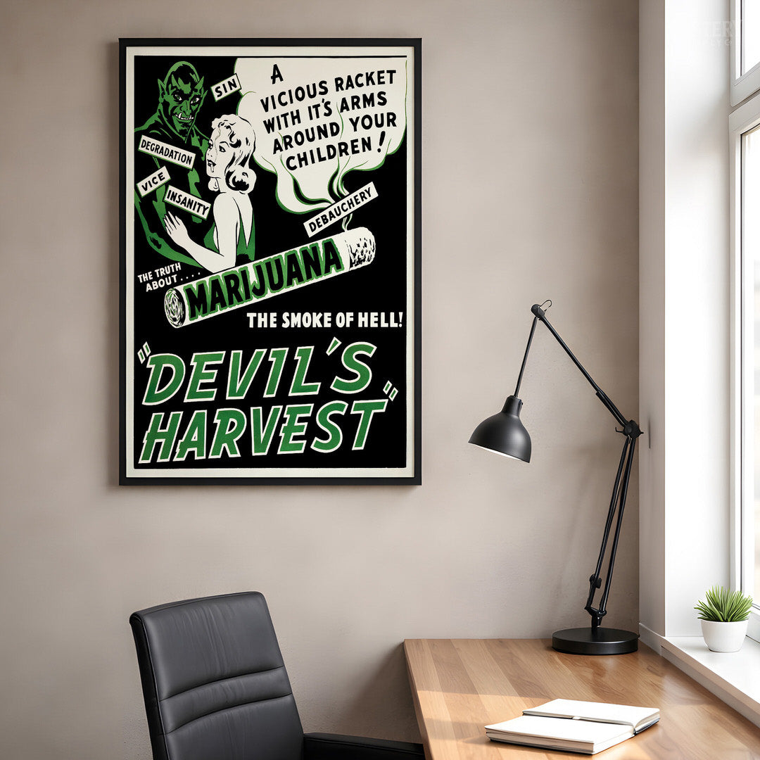 Devil's Harvest 1942 Vintage Exploitation Movie Poster