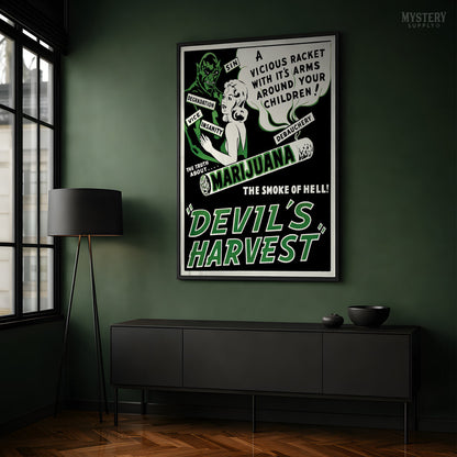 Devil's Harvest 1942 Vintage Exploitation Movie Poster