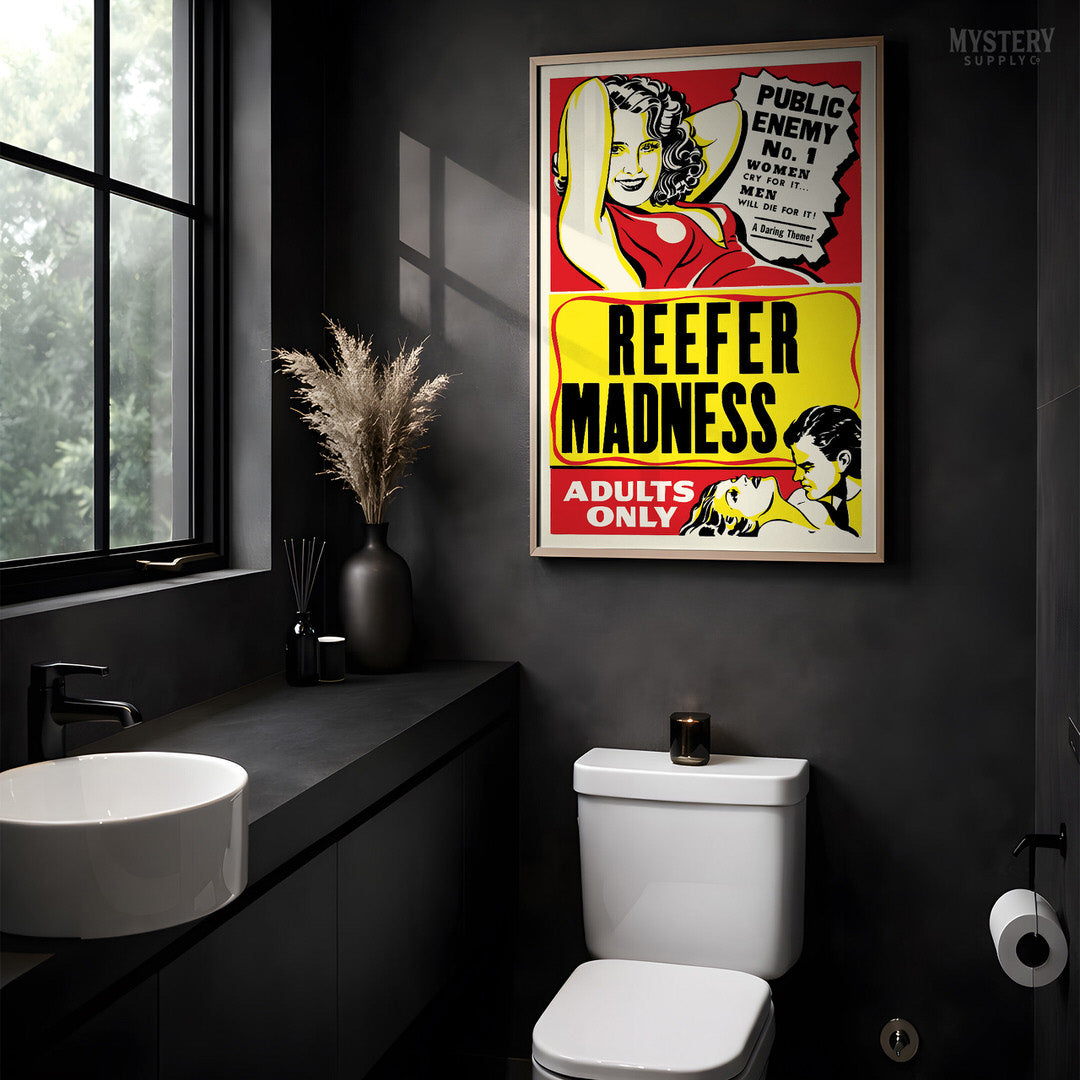 Reefer Madness 1950s Vintage Exploitation Movie Poster