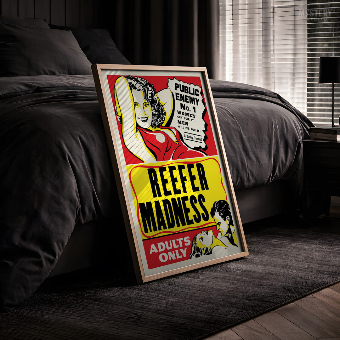 Reefer Madness 1950s Vintage Exploitation Movie Poster