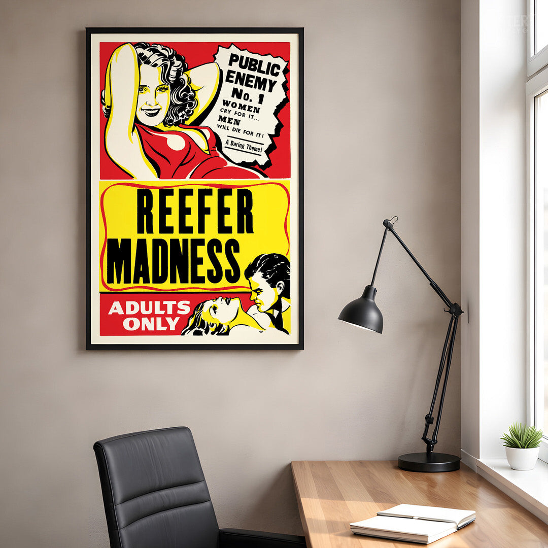 Reefer Madness 1950s Vintage Exploitation Movie Poster