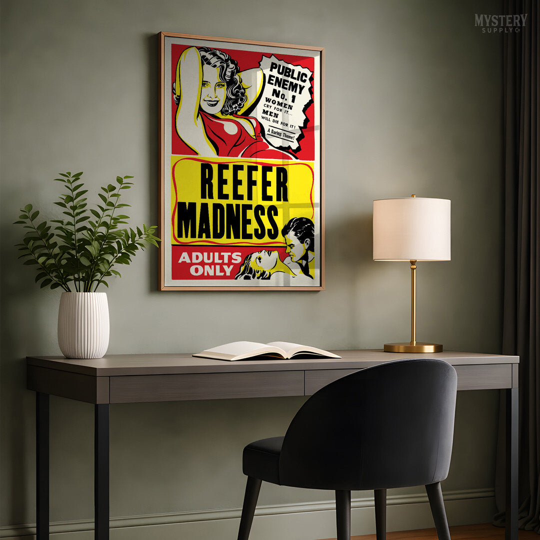 Reefer Madness 1950s Vintage Exploitation Movie Poster