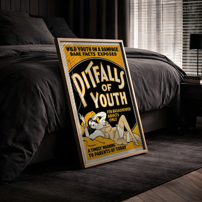 Pitfalls of Youth 1936 Vintage Exploitation Movie Poster